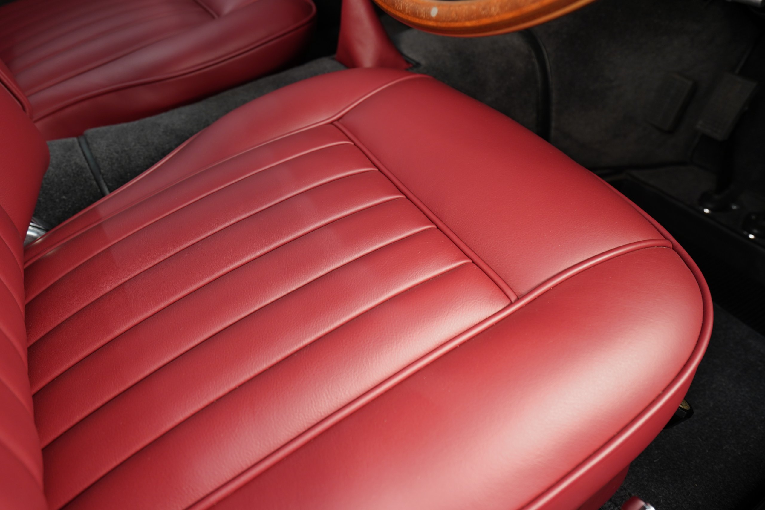 front seat base close up